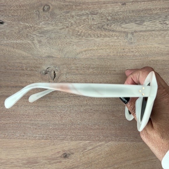 Celine lola white round thick frames sungl… - Picture 6 of 10